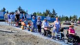 Mobility mat installed at Parksville Bay beach