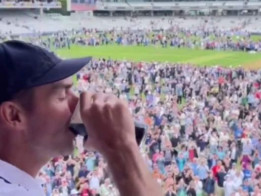 Watch: James Anderson Downs Pint of Guinness in Front of Cheering Fans - News18