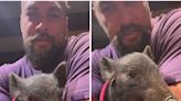 Jason Momoa shares an adorable video of his newly-adopted pet pig: 'This is why I can't work with animals'