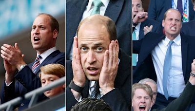 Prince William is every football fan - see 8 of his priceless reactions