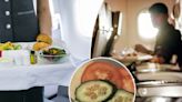 Hangry flyer hits back at airline over half-hearted vegetarian meal: ‘Even the cucumber looks unhappy’