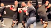 Unreleased footage of Tom Aspinall sparring Eddie Hall has emerged - it's brutal