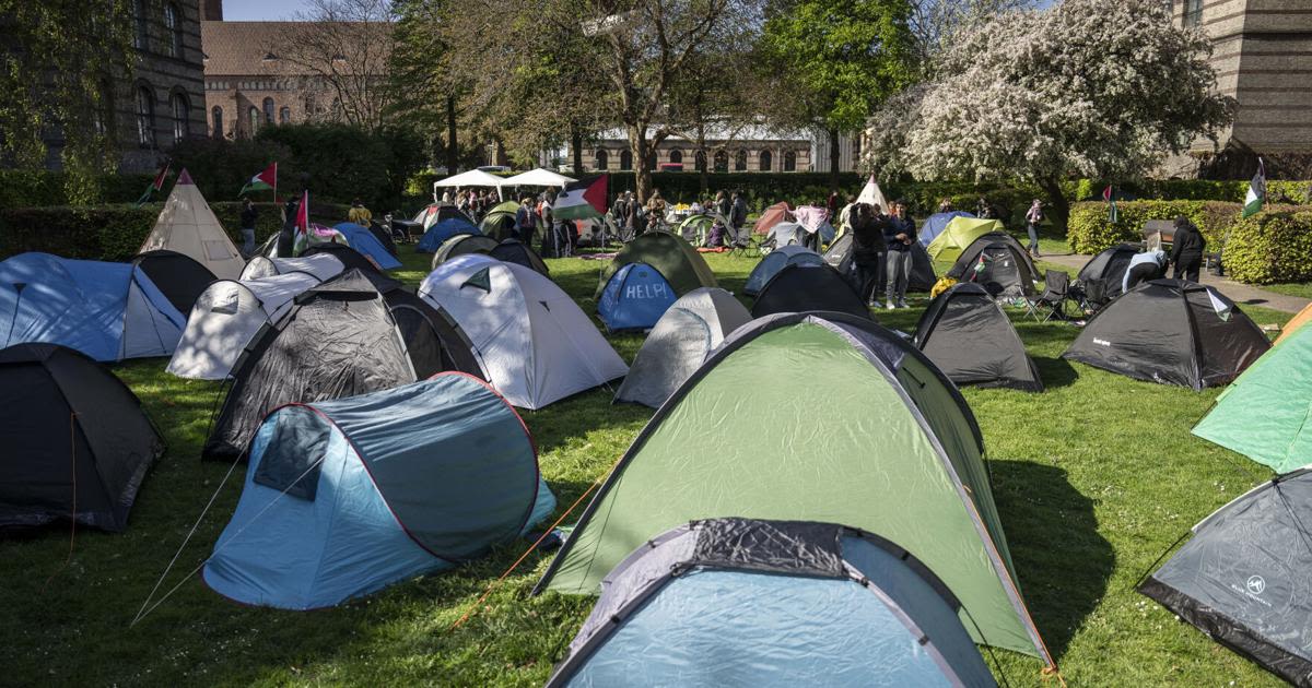 Denmark Israel Palestinians Campus Protests