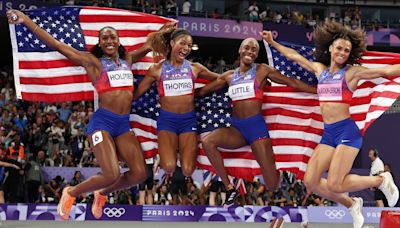 U.S. Sweeps 4x400 Relays At Paris Olympics In Blazing-Fast Times