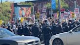 Pro-Palestinian protesters block traffic on Manhattan Bridge