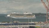 High winds temporarily strand cruise ship in Elliott Bay