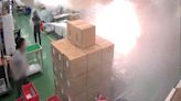 Watch horror moment batteries EXPLODE sparking factory fire that killed 23