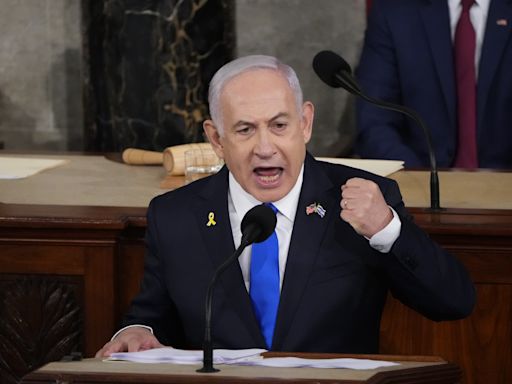 Netanyahu calls out Democratic critics and protesters in speech to Congress, lays out Hamas threats