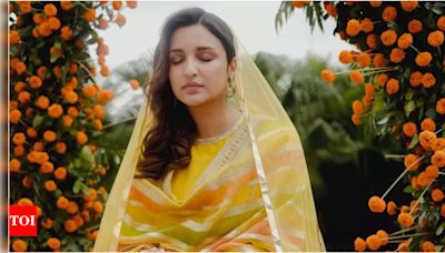 Throwback: When Parineeti Chopra shined in yellow during her joyful haldi ceremony celebrations | Hindi Movie News - Times of India