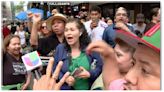 Gritos contra Univision en las afueras del consulado de México en Nueva York