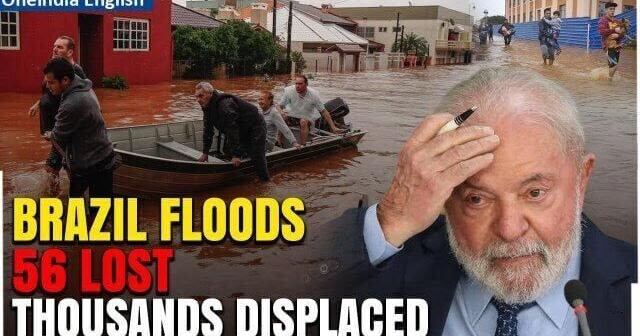 Brazil Floods: At least 56 people Lost Lives, Several Displaced | Rescue Operations Underway