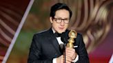 Ke Huy Quan Tears Up During Emotional Golden Globes Speech, Thanks Spielberg for First Movie Role