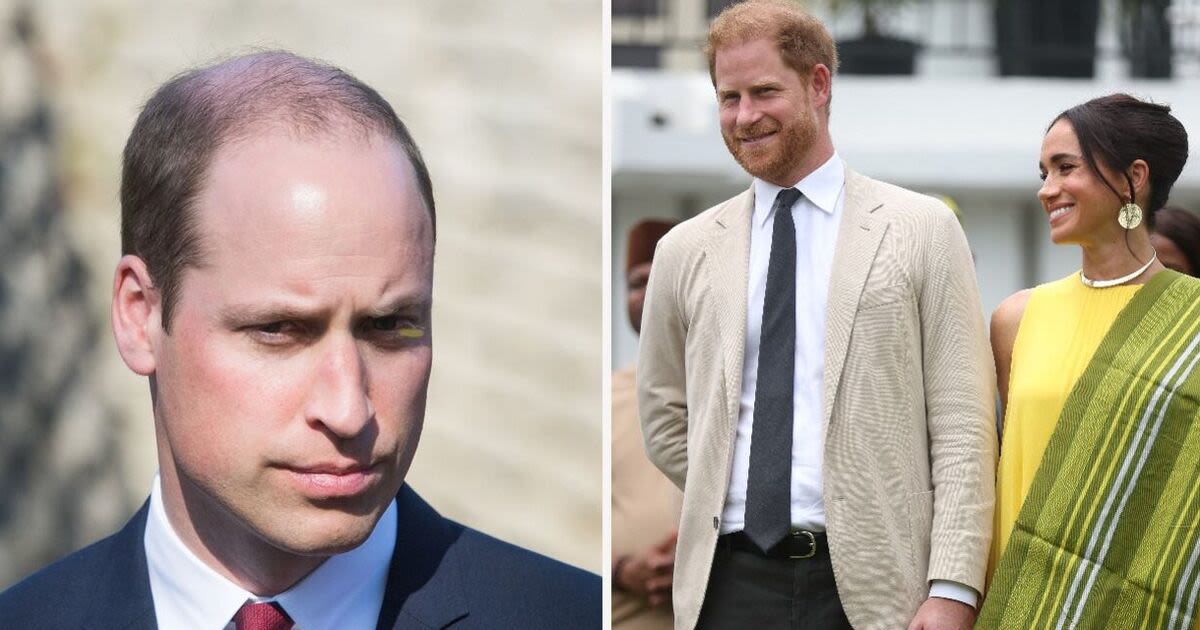 Prince William feels he's being 'overshadowed' by Hollywood Harry and Meghan