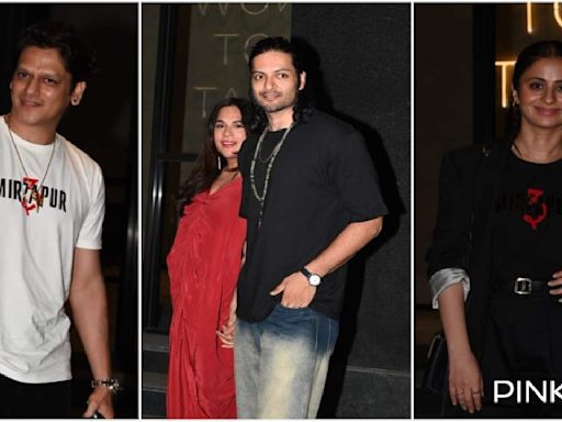 Mirzapur 3 screening: Parents-to-be Ali Fazal and Richa Chadha arrive together; Vijay Varma, Rasika Dugal and others join