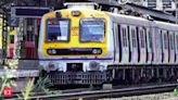 Mumbai local train services disrupted by fallen bamboo structure - The Economic Times