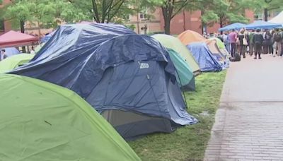 George Washington University president says pro-Palestinian encampment is ‘unlawful' on 11th day