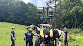 Roanoke County Technical Rescue Team saves horse in Pulaski County