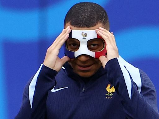 Kylian Mbappe is set to join exclusive list of masked players at Euros