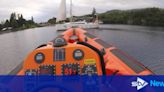 German yacht rescued by lifeboat after almost running aground near Loch Ness