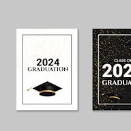 Formal invitations for graduation ceremonies Customizable with various designs and colors May include information about the graduates name, degree, and school