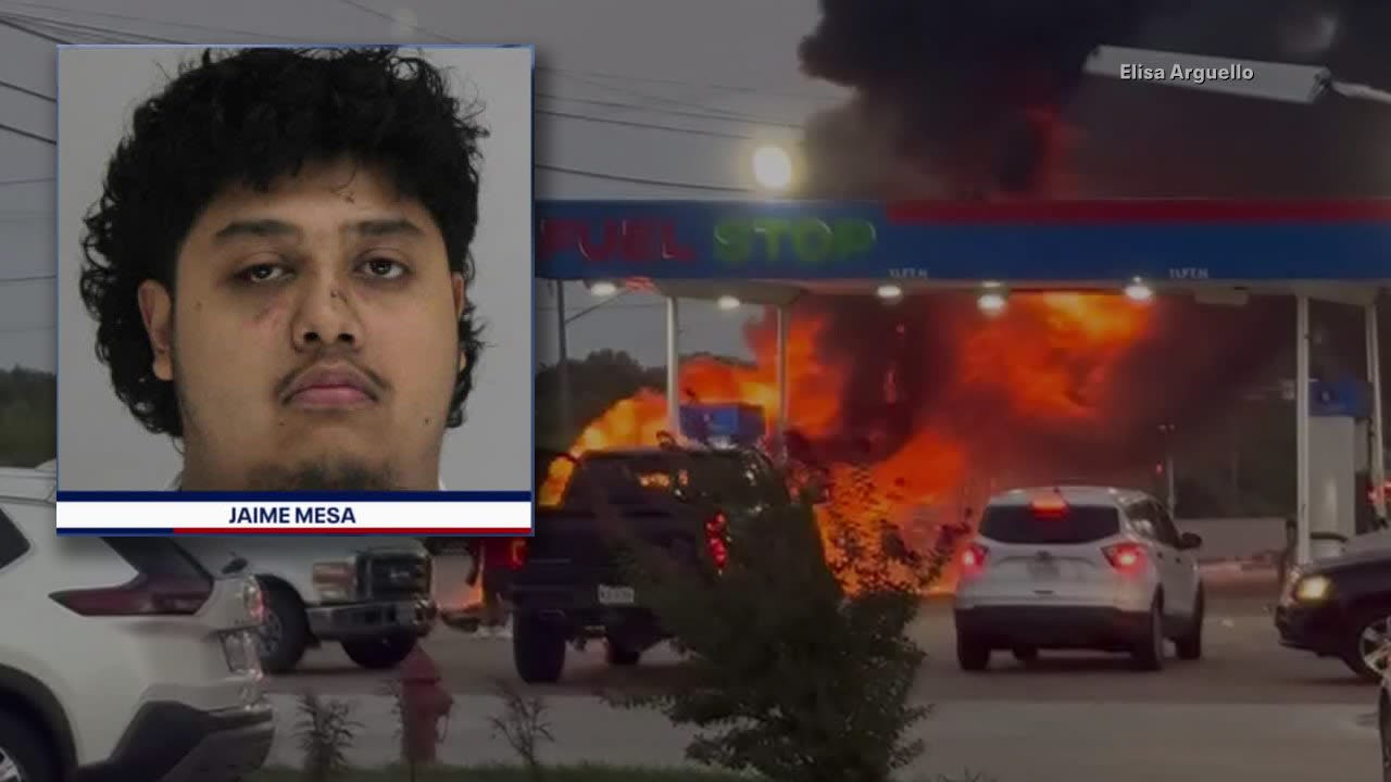 Driver charged in fiery Grand Prairie street racing crash released from hospital