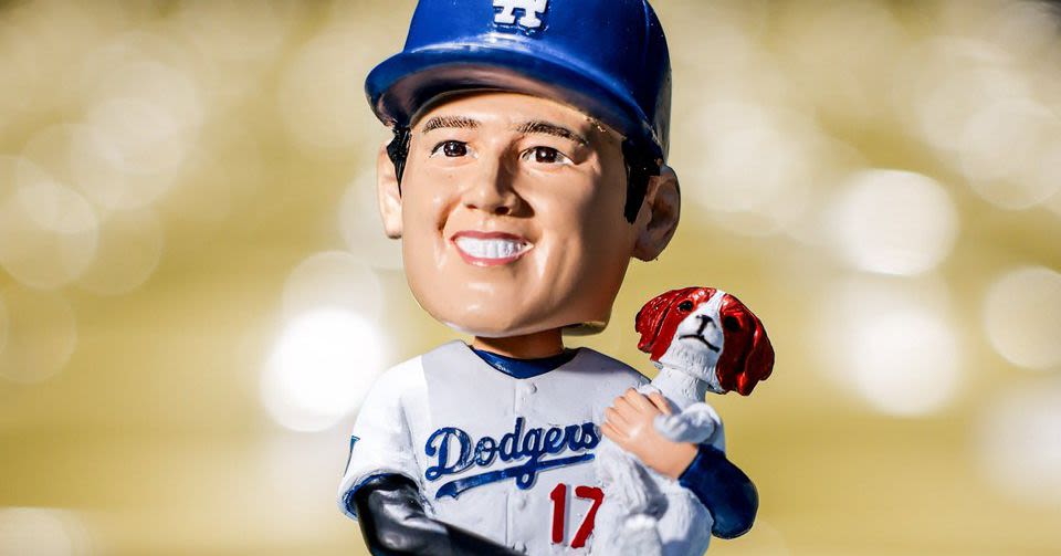 Dodgers next Shohei Ohtani bobblehead features his dog Decoy, too