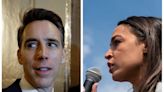 AOC calls out Josh Hawley for fundraising off of his January 6 fist-pump after video showed him fleeing the pro-Trump mob