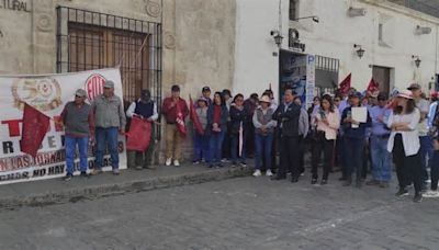 Siete días de protestas en los trabajadores de la Universidad Nacional de San Agustín de Arequipa