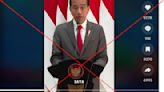 TikTok video of Indonesian President Joko Widodo 'Bluetooth speaker giveaway' is doctored