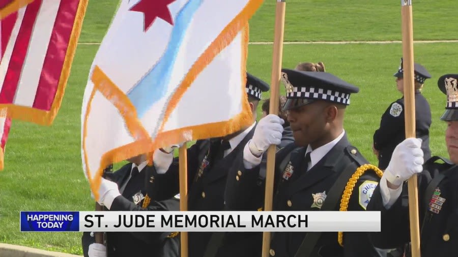 St. Jude Memorial March honors fallen CPD officers downtown along Michigan Avenue