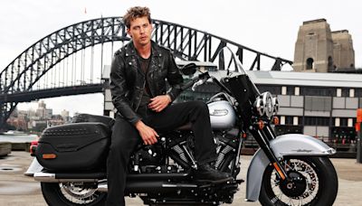 Austin Butler Looks Cool in Leather While Embracing ‘The Bikeriders’ Aesthetic