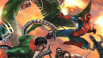 The original Sinister Six is back and Marvel is marking the occasion with a pair of killer connecting covers for Amazing Spider-Man