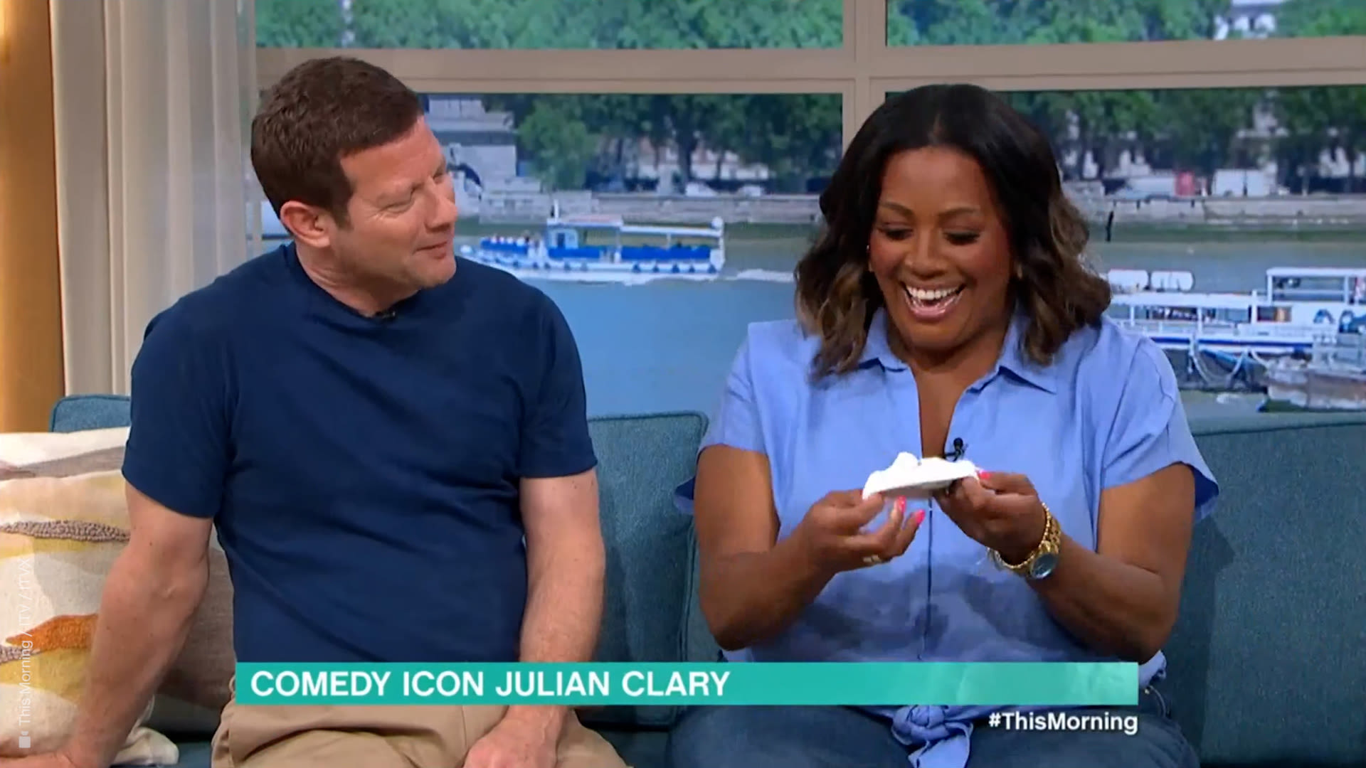 Alison Hammond’s handbag leaves Julian Clary speechless on This Morning