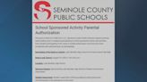 Seminole County parents now need to sign permission forms for all school-sponsored events