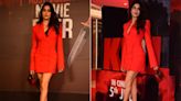 Janhvi Kapoor's Red Blazer Dress Will Blaze Away All Your Midweek Blues