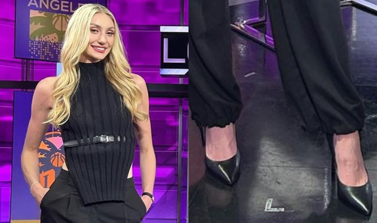 Cameron Brink Goes Classic in Sleek Leather Shoes for SportsCenter Appearance