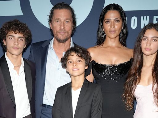 Matthew McConaughey, Camila Alves hit the carpet with their kids at gala: Photos