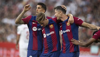 Sevilla 1-2 Barcelona: Robert Lewandowski and Fermin Lopez on target in La Liga as Xavi signs off from Blaugrana - Eurosport