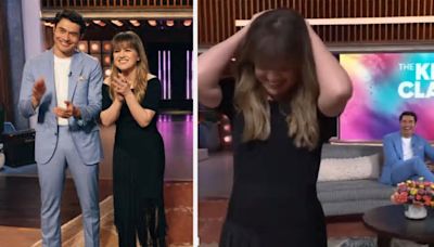 Kelly Clarkson Nearly Walked Off Stage After She Unintentionally Made A Sexual Remark About Meat To Henry Golding, Who Couldn't Help But Laugh