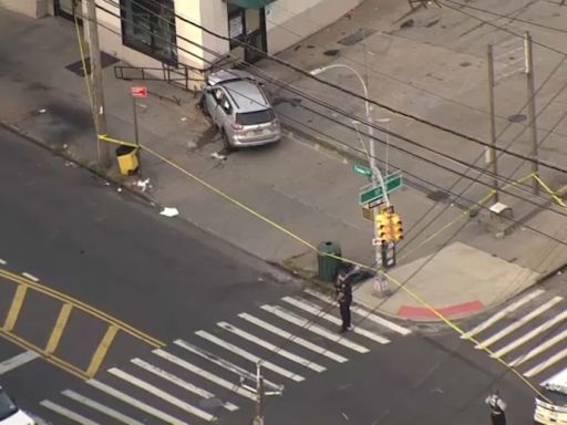 Driver shot in head, runs down woman after losing control of car in Queens: police