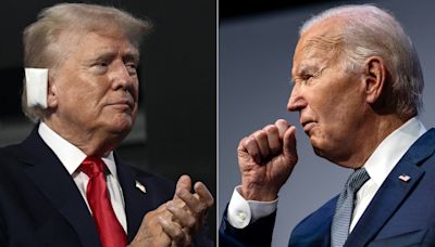 Brutal split screen: Biden holed up with COVID while Trump accepts nomination