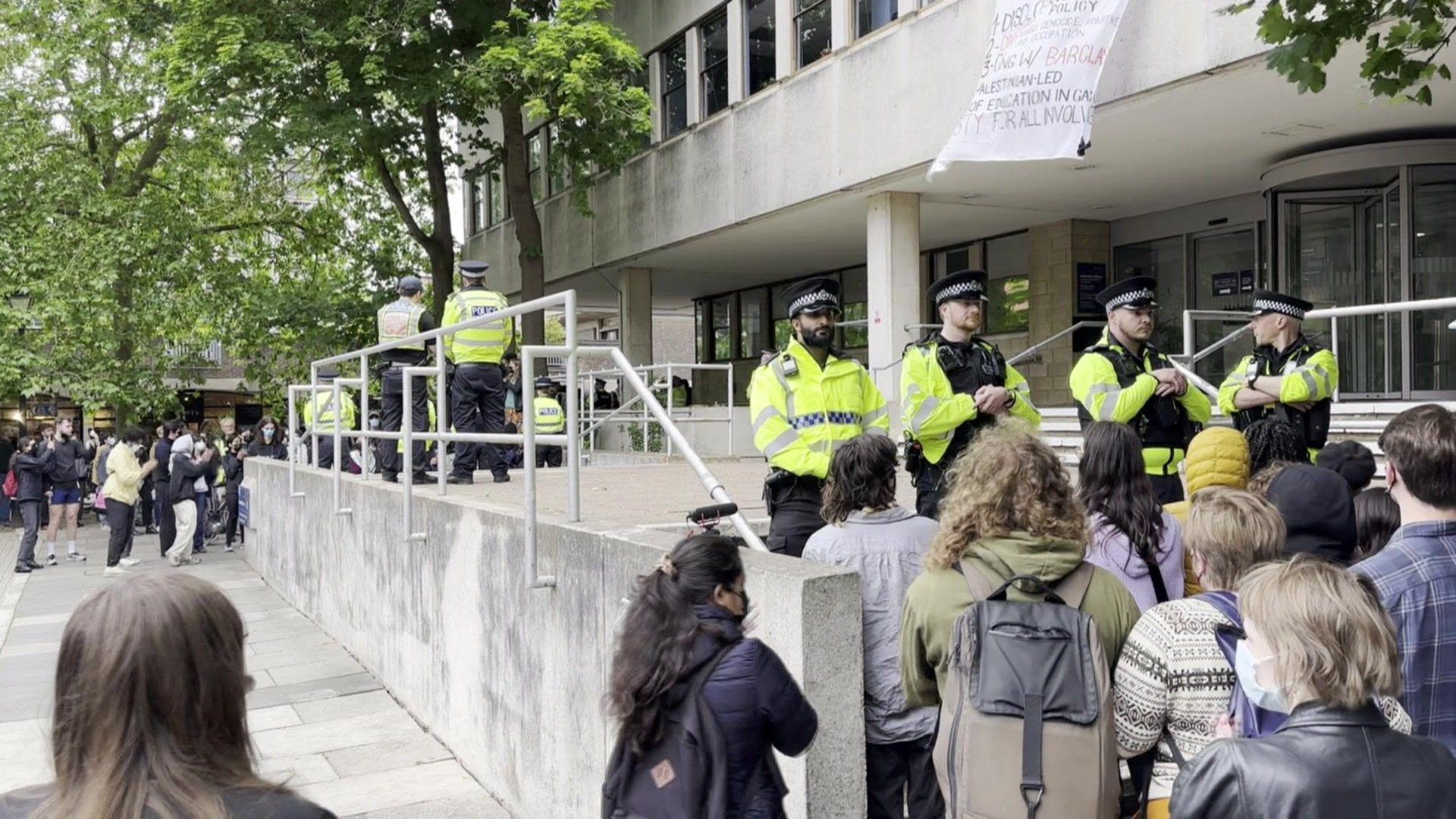 Sixteen arrested over Oxford University Gaza protest