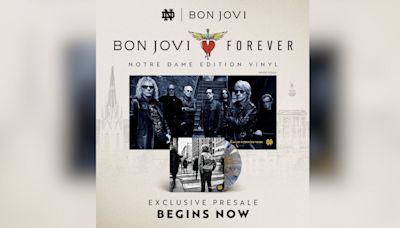 Bon Jovi teams with Notre Dame for limited edition album design