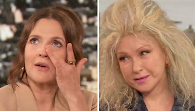 Drew Barrymore Breaks Down In Tears After Welcoming Cyndi Lauper To ‘The Drew Barrymore Show’: “Sorry To Hard-Launch On You, Cyndi”