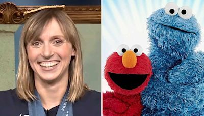 Katie Ledecky May Have Finally Met Her Olympic Match in Cookie Monster and Elmo