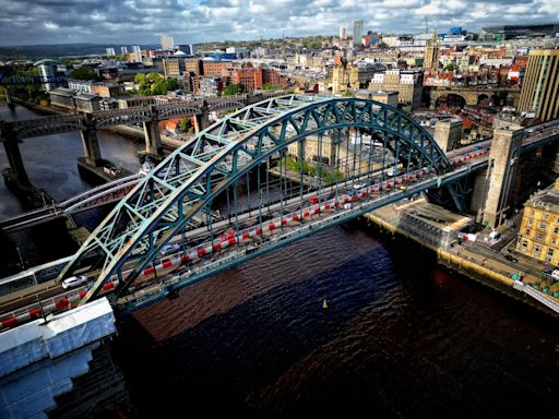 First section of refurbished Tyne Bridge revealed | ITV News