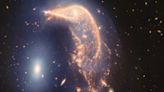 Una impresionante imagen del telescopio James Webb mostró una danza cósmica entre dos galaxias