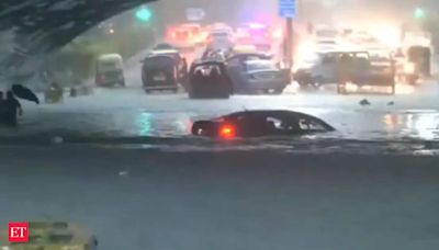 'Delhi feels like Venice, boat on road': Few hours of rain brings the capital to knees. Residents share videos of flooded areas