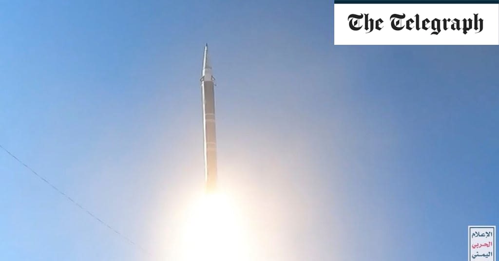 Houthis attack Israel with new missile called the Palestine