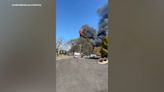 Large fire at Kentucky oil company emits thick clouds of smoke